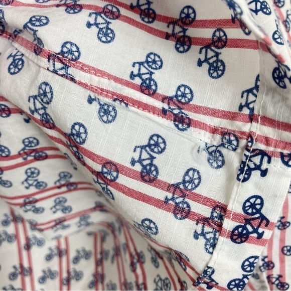 Grayson The Hero Button Down Bicycle Print Shirt - Picture 6 of 7